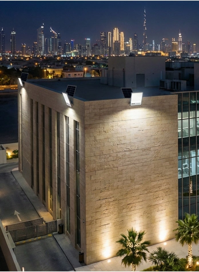 MODI ضوء الفيضانات بالطاقة الشمسية 500 وات IP65 مع جهاز تحكم عن بعد - ضوء أمان خارجي فائق السطوع ومقاوم للماء - Image 2